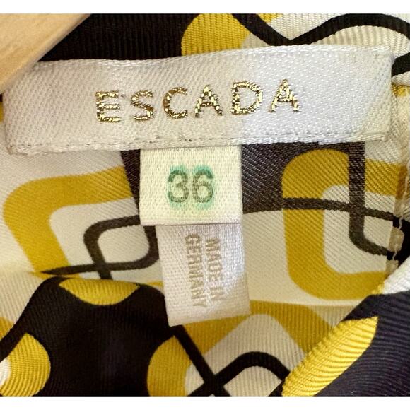 Escada 100% Silk Sleeveless Blouse Women’s Size 36 US Size 6 Vintage - Picture 8 of 13